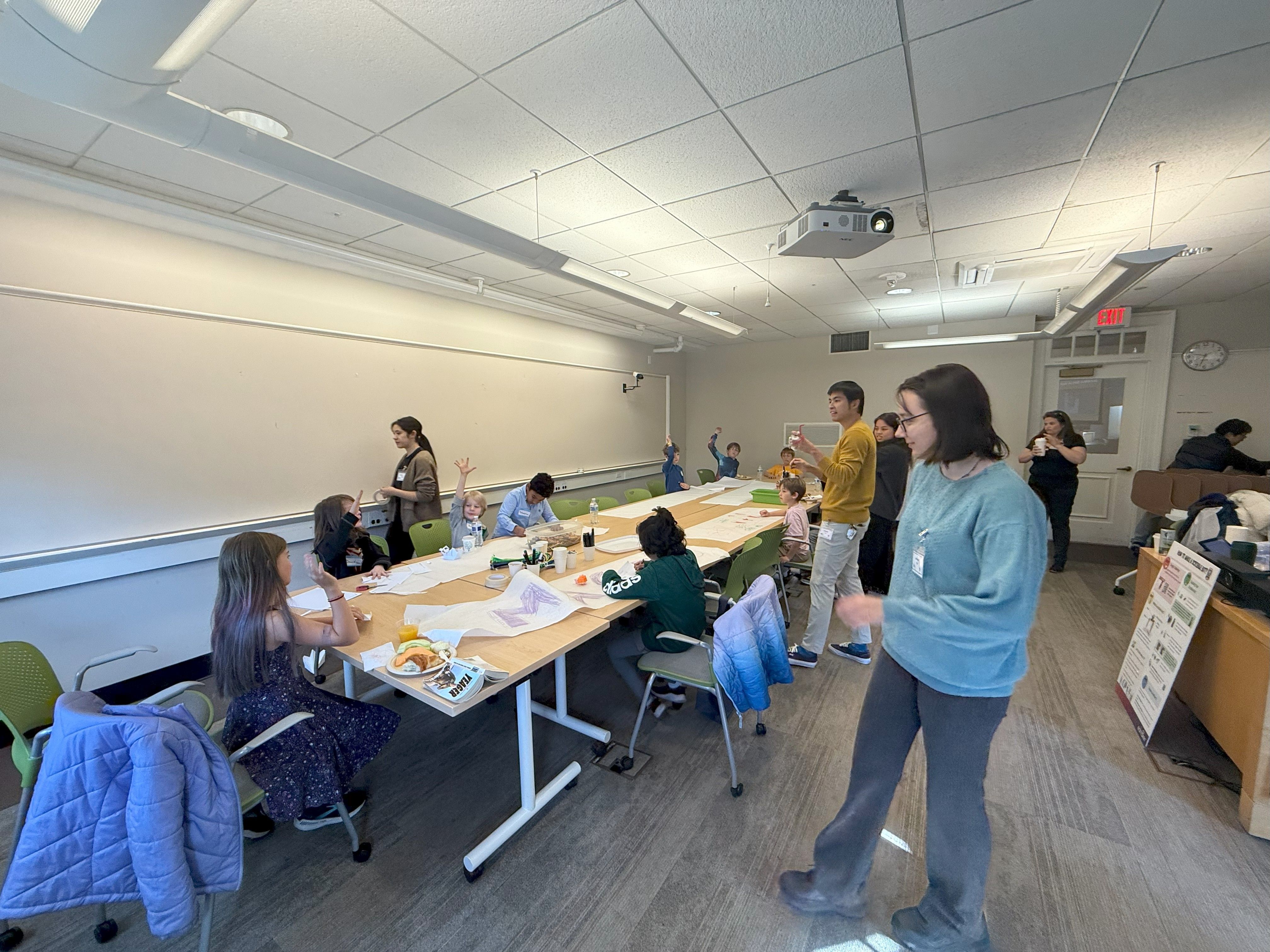 Terence Tan helping gifted students explore STEM with a DIY Scribble Bot at Harvard’s Twice Exceptional Education conference.