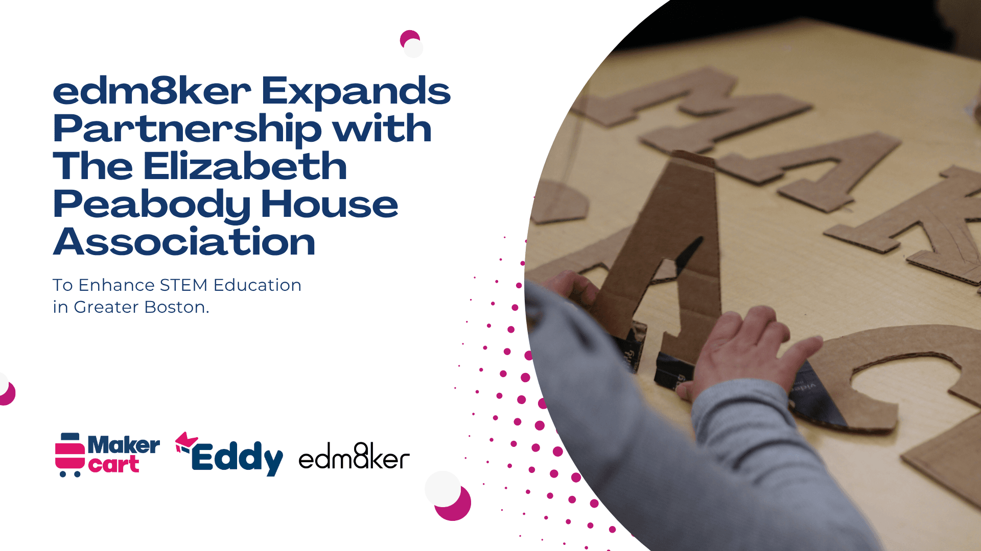 <span style="color:#bd1876"> Edm8ker Expands Partnership with The Elizabeth Peabody House Association: to Enhance STEM Education in Greater Boston.</span>